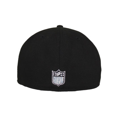 Detroit Lions Custom New Era 59FIFTY Cap black black Back View