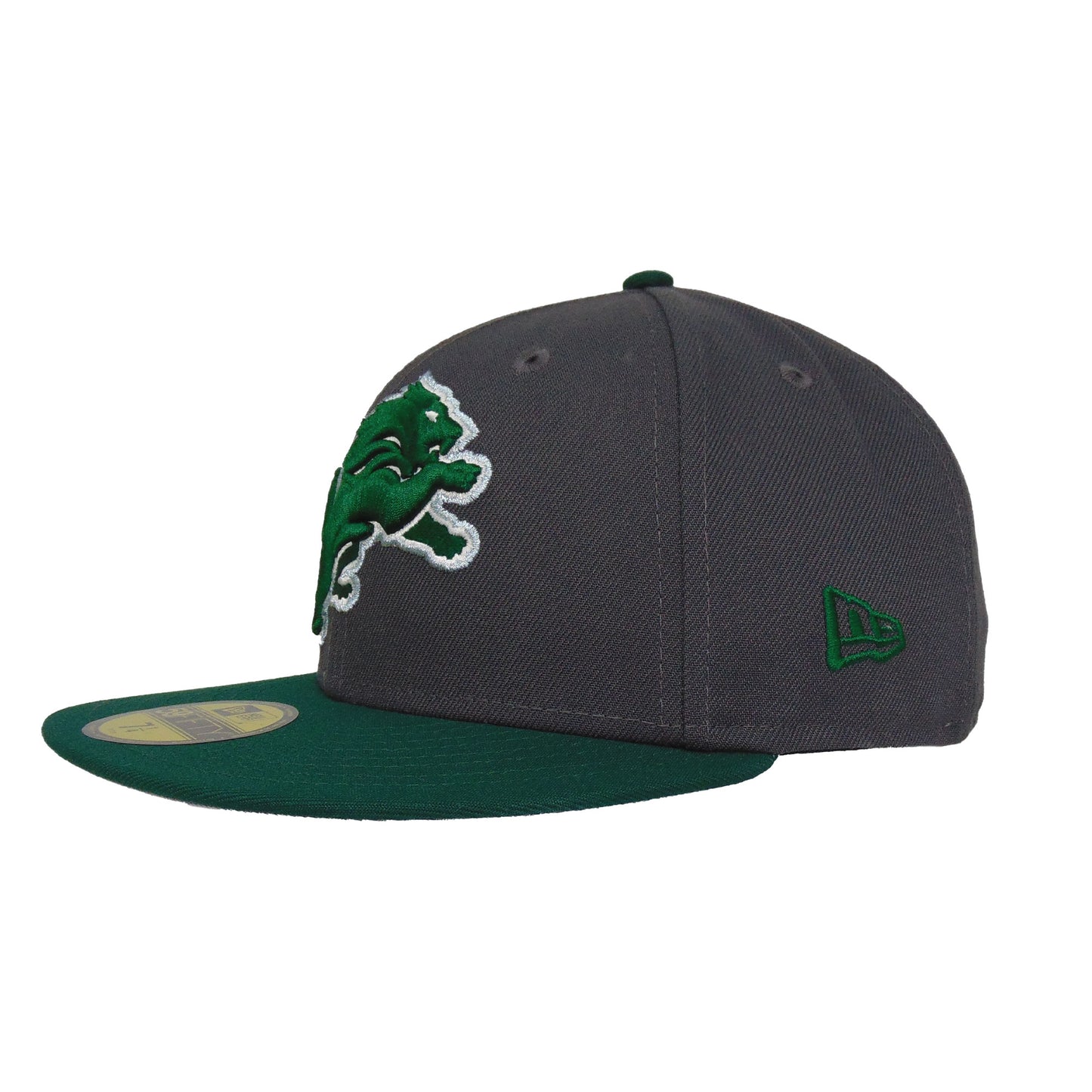 Detroit Lions Custom New Era 59FIFTY Cap Graphit Green
