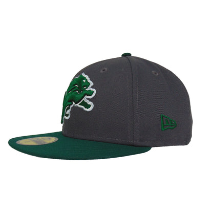 Detroit Lions Custom New Era 59FIFTY Cap Graphit Green dark grey
dark green Side View