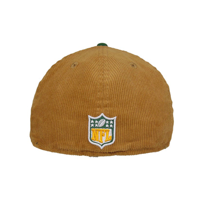 Green Bay Packers Custom New Era 59FIFTY Cap Wheat Corduroy green
dark green Back View