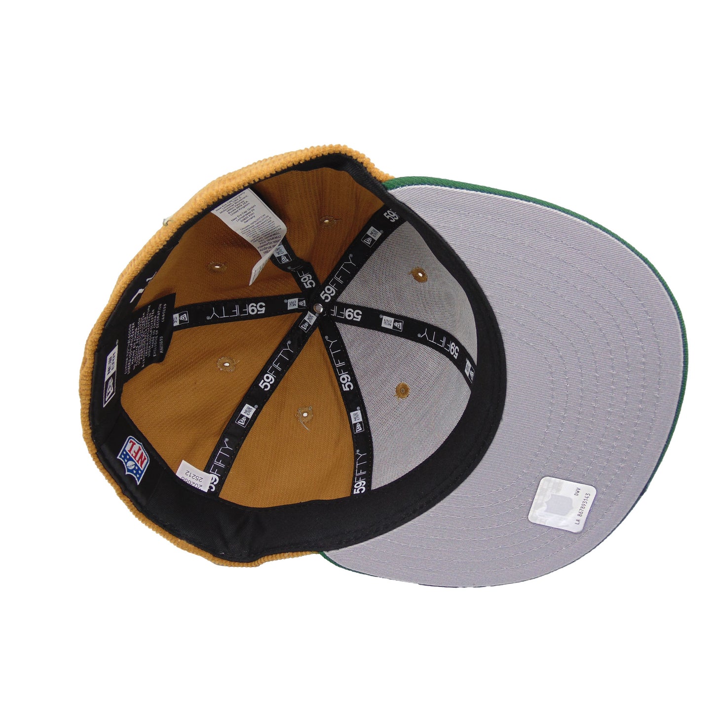 Green Bay Packers Custom New Era 59FIFTY Cap Wheat Corduroy