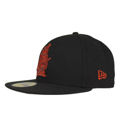 Tampa Bay Buccaneers Custom New Era 59FIFTY Cap BRED black Side View