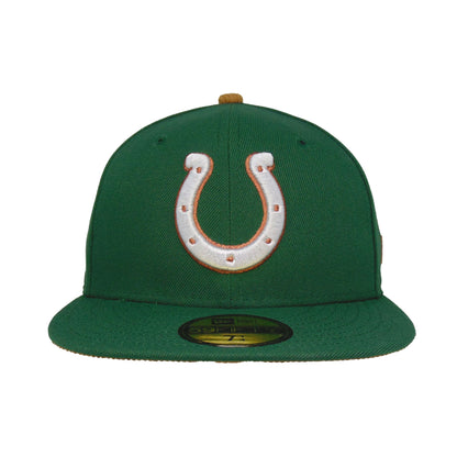 Indianapolis Colts Custom New Era 59FIFTY Cap dark green dark green Front View