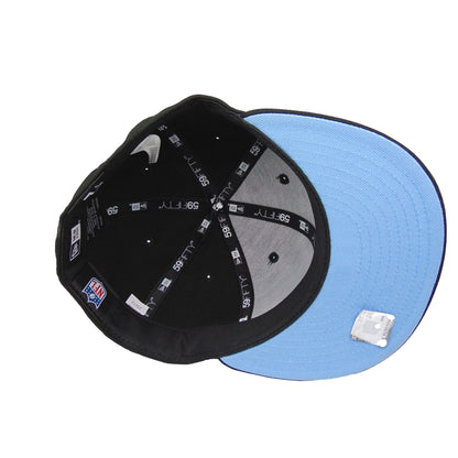 Indianapolis Colts Custom New Era 59FIFTY Cap black black Undervisor View