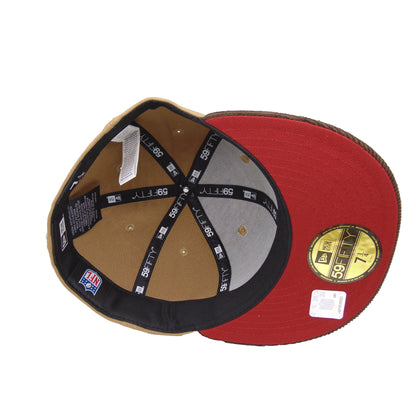 Kansas City Chiefs Custom New Era 59FIFTY Cap Khaki Brown khaki
brown Undervisor View