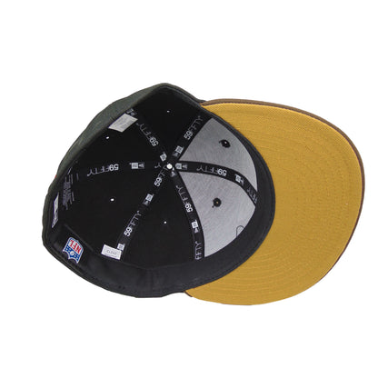 Kansas City Chiefs Custom New Era 59FIFTY Cap Black Brown black 
brown Undervisor View