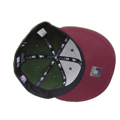 Arizona Cardinals Custom New Era 59FIFTY Cap Dark Seaweed dark green
maroon Undervisor View