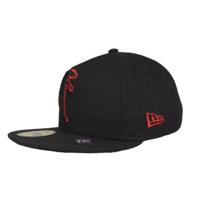 Atlanta Falcons Custom New Era 59FIFTY Cap BRED black Side View