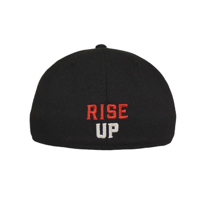 Atlanta Falcons Custom New Era 59FIFTY Cap BRED black Back View