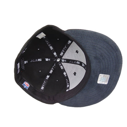 Atlanta Falcons Custom New Era 59FIFTY Cap BRED black Undervisor View