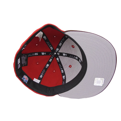 Atlanta Falcons Custom New Era 59FIFTY Cap Pinot Red dark red
brown Undervisor View