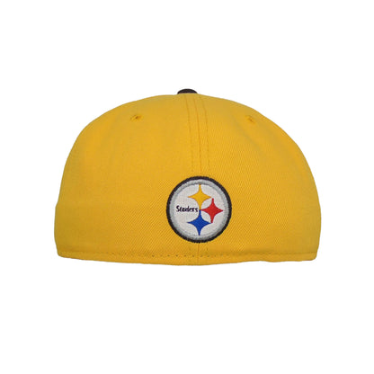 Pittsburgh Steelers Custom New Era 59FIFTY Cap Yellow Black yellow Back View