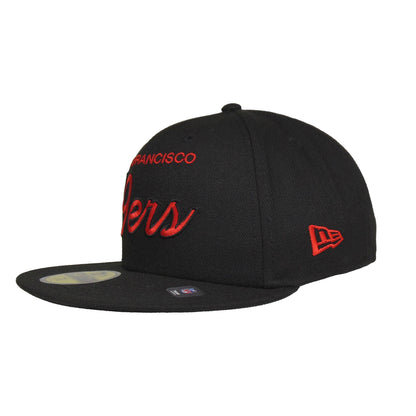 San Francisco 49ers Custom New Era 59FIFTY Cap BRED black Side View