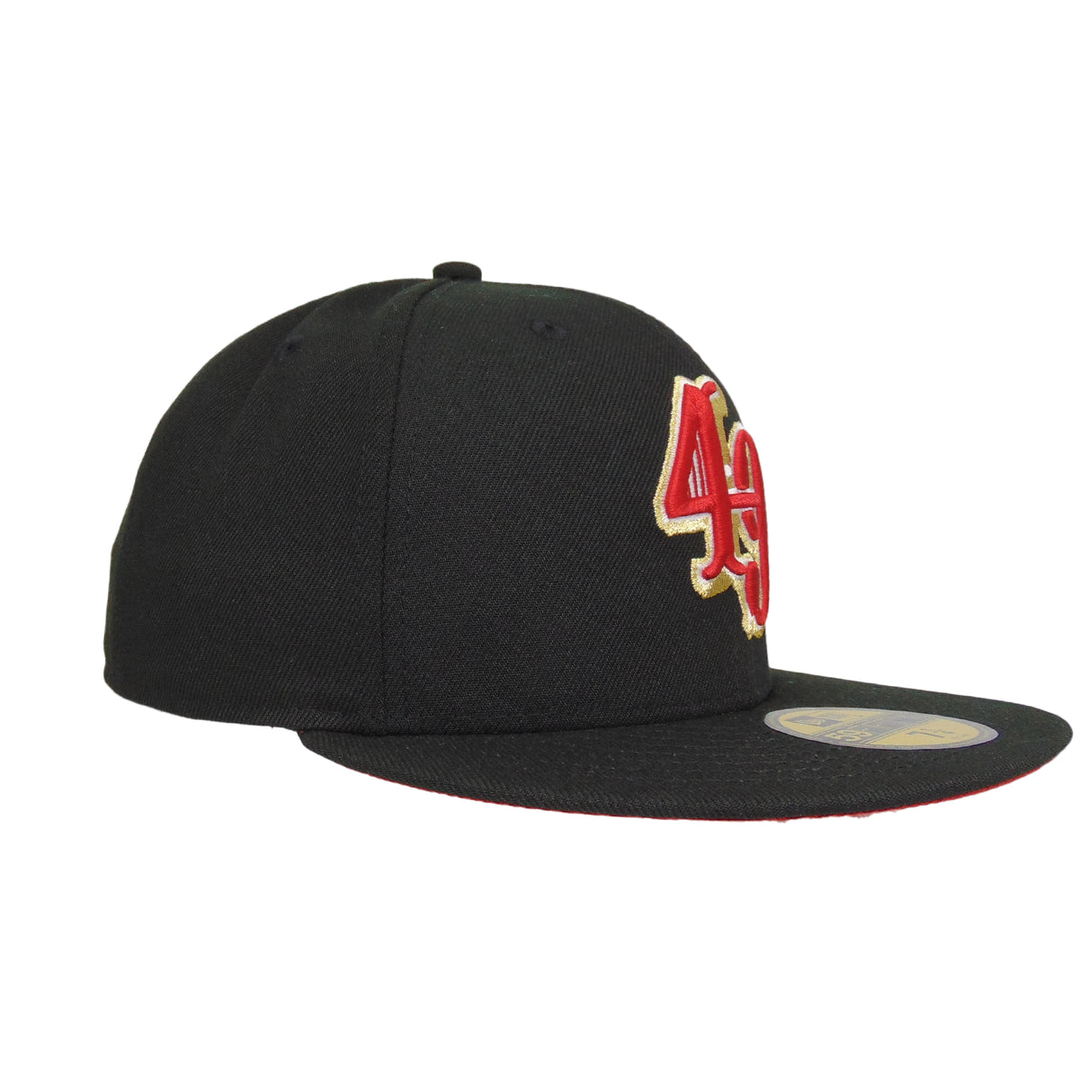 San Francisco 49ers Custom New Era 59FIFTY Cap Black