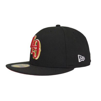 San Francisco 49ers Custom New Era 59FIFTY Cap Black