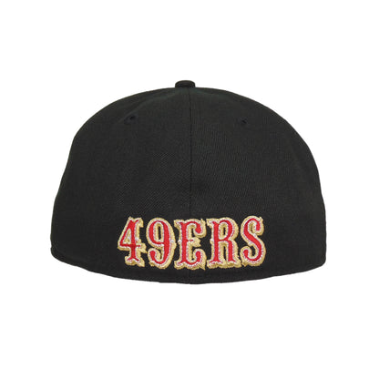 San Francisco 49ers Custom New Era 59FIFTY Cap Black