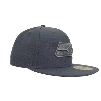 Seattle Seahawks Custom New Era 59FIFTY Cap Graphite