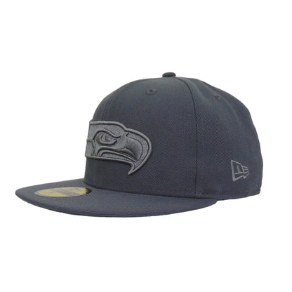 Seattle Seahawks Custom New Era 59FIFTY Cap Graphite