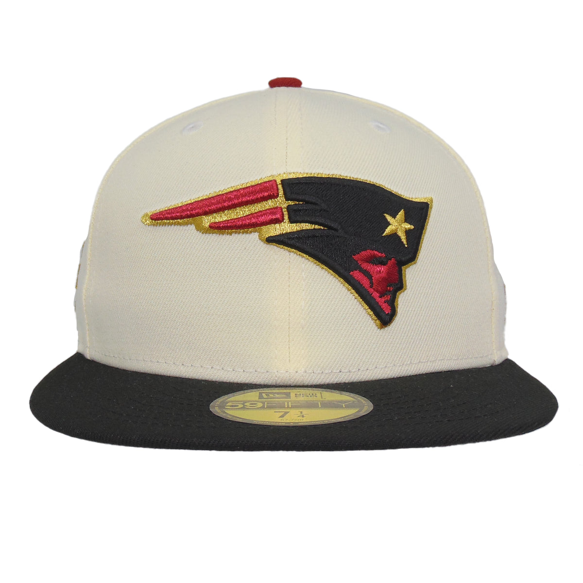 New England Patriots Custom 59FIFTY New Era Cap Chrome 6xSB