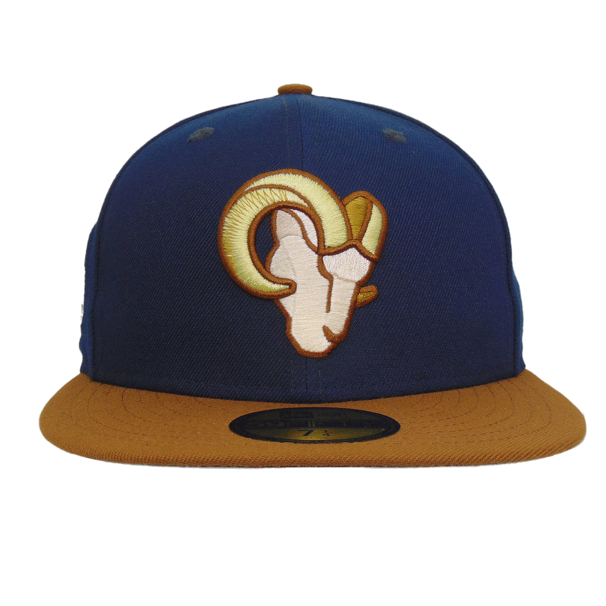 Los Angeles Rams Custom New Era 59FIFTY Cap Navy Toasted Peanut