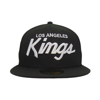 Los Angeles Kings Custom New Era 59FIFTY Cap Black black Front View