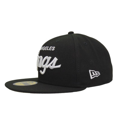 Los Angeles Kings Custom New Era 59FIFTY Cap Black black Side View