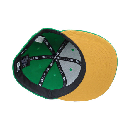 Chicago Blackhawks Custom New Era 59FIFTY Cap Kelly Green green Undervisor View