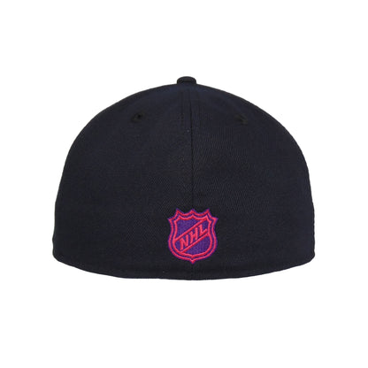 Chicago Blackhawks Custom New Era 59FIFTY Cap Navy navy Back View
