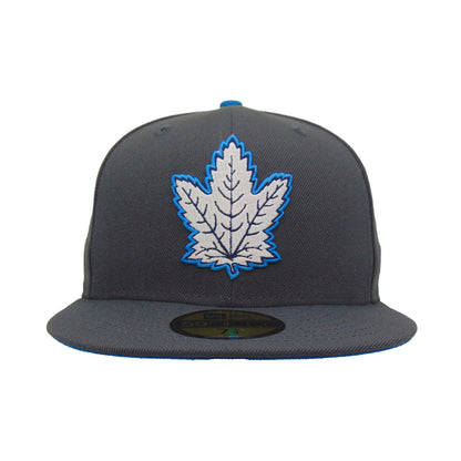 Toronto Maple Leafs Custom New Era 59FIFTY Cap graphit navy Front View
