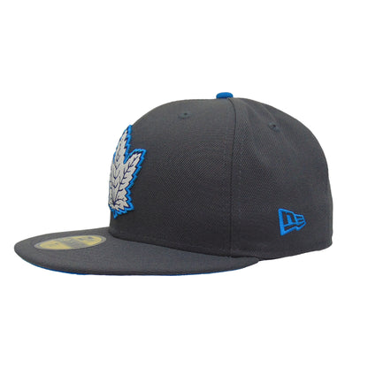 Toronto Maple Leafs Custom New Era 59FIFTY Cap graphit navy Side View