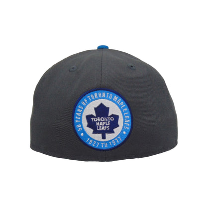 Toronto Maple Leafs Custom New Era 59FIFTY Cap graphit navy Back View