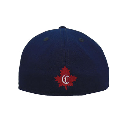 Montreal Canadiens Custom New Era 59FIFTY Cap Oceanside blue blue Back View