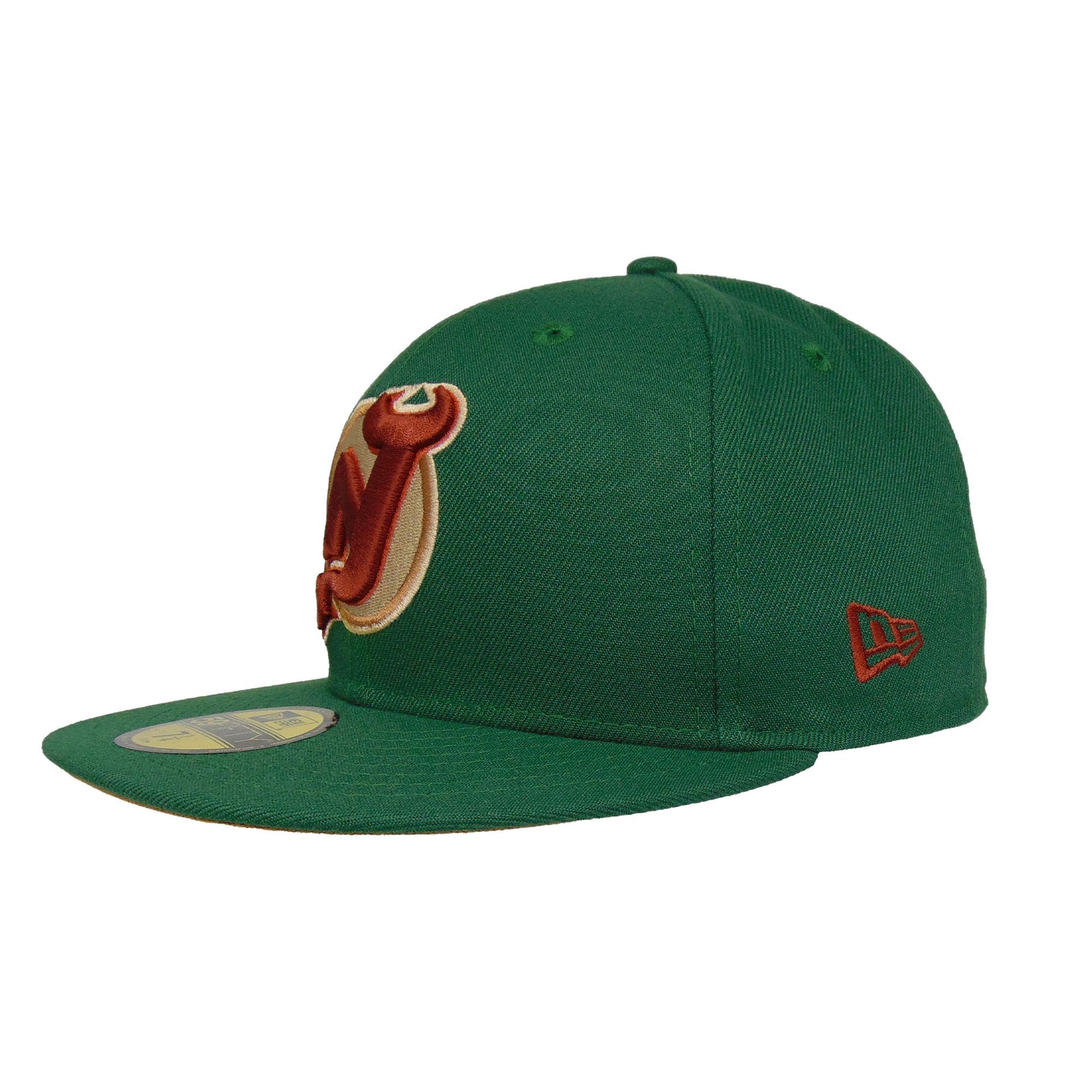 New Jersey Devils Custom New Era 59FIFTY Cap Green