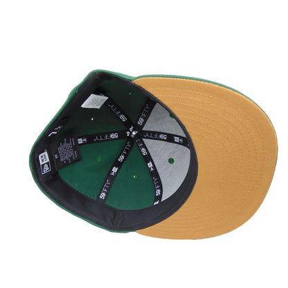 New Jersey Devils Custom New Era 59FIFTY Cap Green green Undervisor View