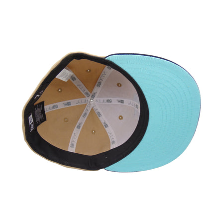 Seattle Kraken Custom New Era 59FIFTY Cap Camel tan
navy Undervisor View