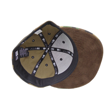 Chicago Blackhawks Custom New Era 59FIFTY Cap Woodland Camo Woodland Camo Undervisor View