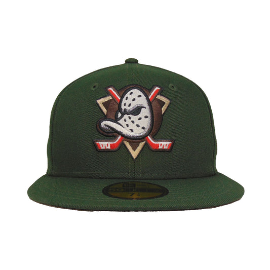 Anaheim Ducks Custom New Era 59FIFTY Cap Seaweed