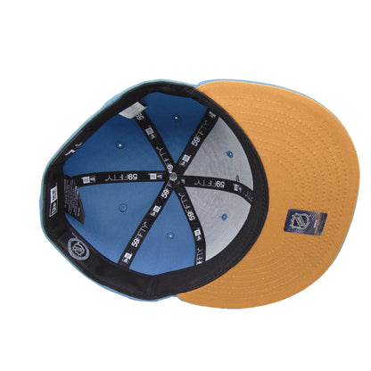 Anaheim Ducks Custom New Era 59FIFTY Cap faded Blue blue Undervisor View