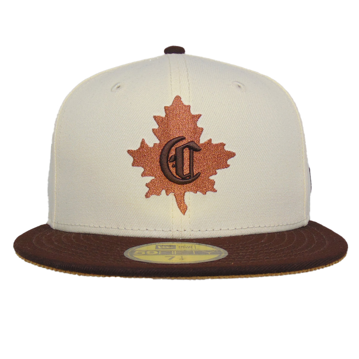 Montreal Canadiens Custom New Era 59FIFTY Cap Chrome Burnt Wood