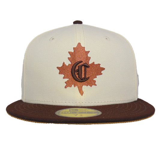 Montreal Canadiens Custom New Era 59FIFTY Cap Chrome Burnt Wood