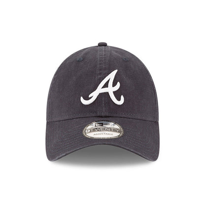 Atlanta Braves 9TWENTY Adjustable New Era Cap Navy navy Front View