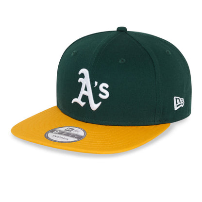 Oakland Athletics 9FIFTY New Era Snapback Cap Green Yellow dark green
yellow Side View