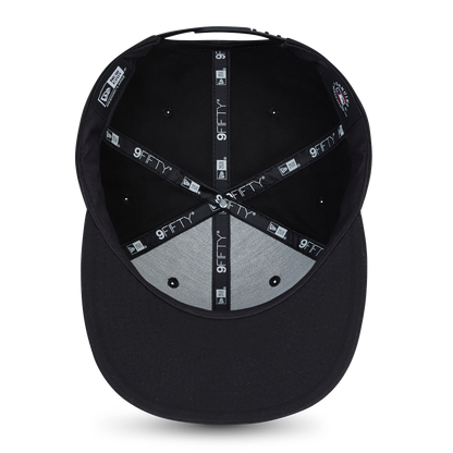 Los Angeles Dodgers 9FIFTY New Era Snap Back Blackout black Undervisor View