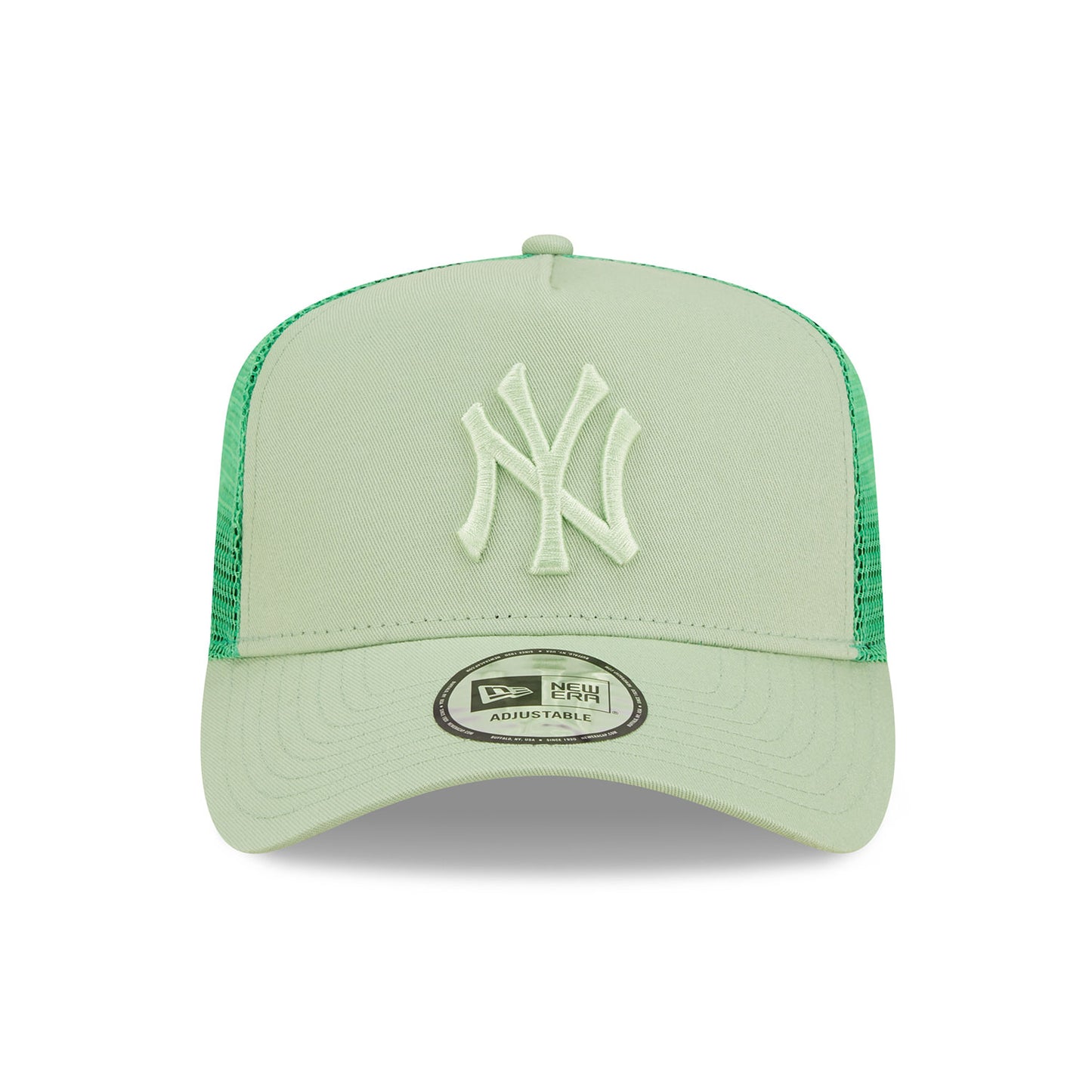 NY Yankees New Era Trucker Cap adjustable light green