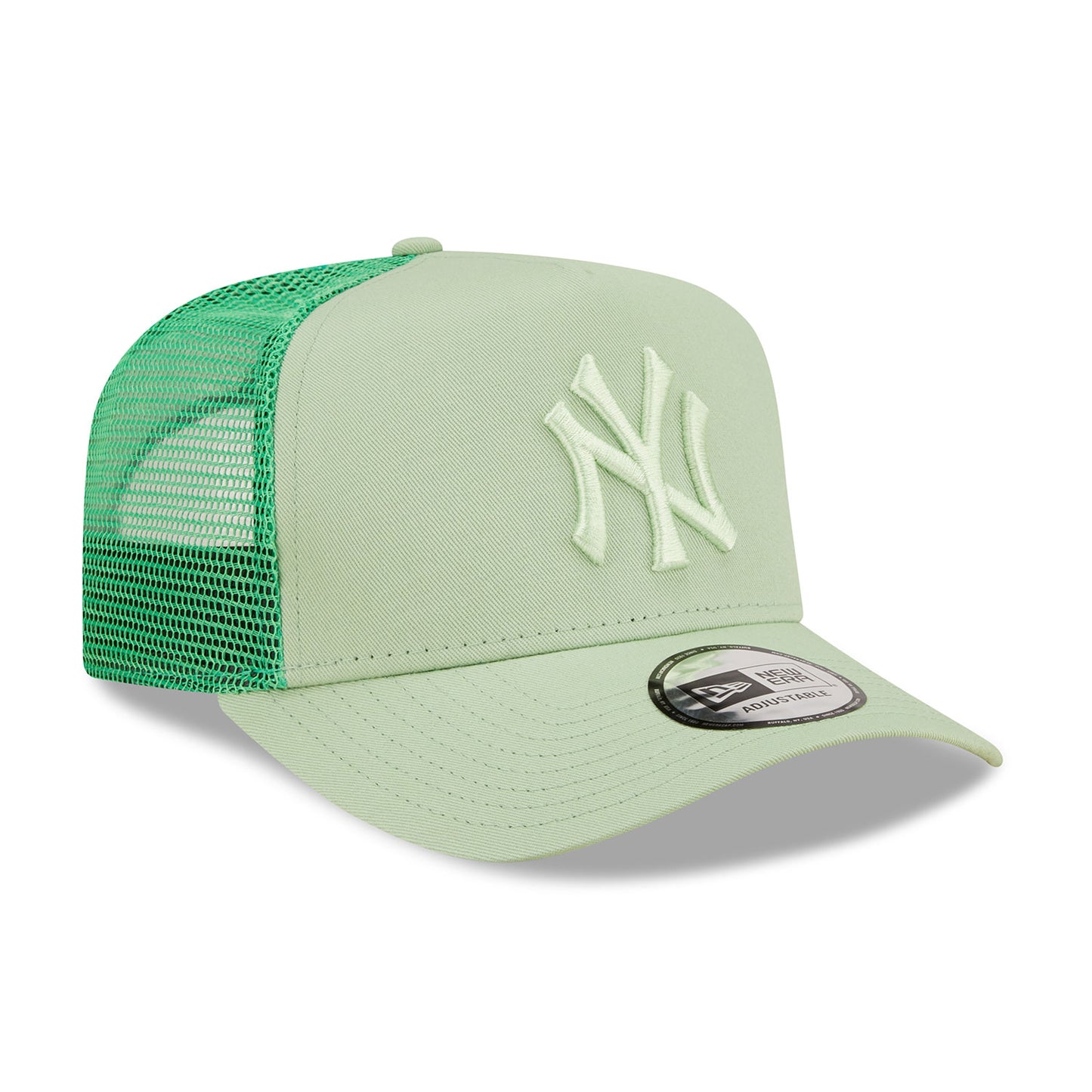 NY Yankees New Era Trucker Cap adjustable light green