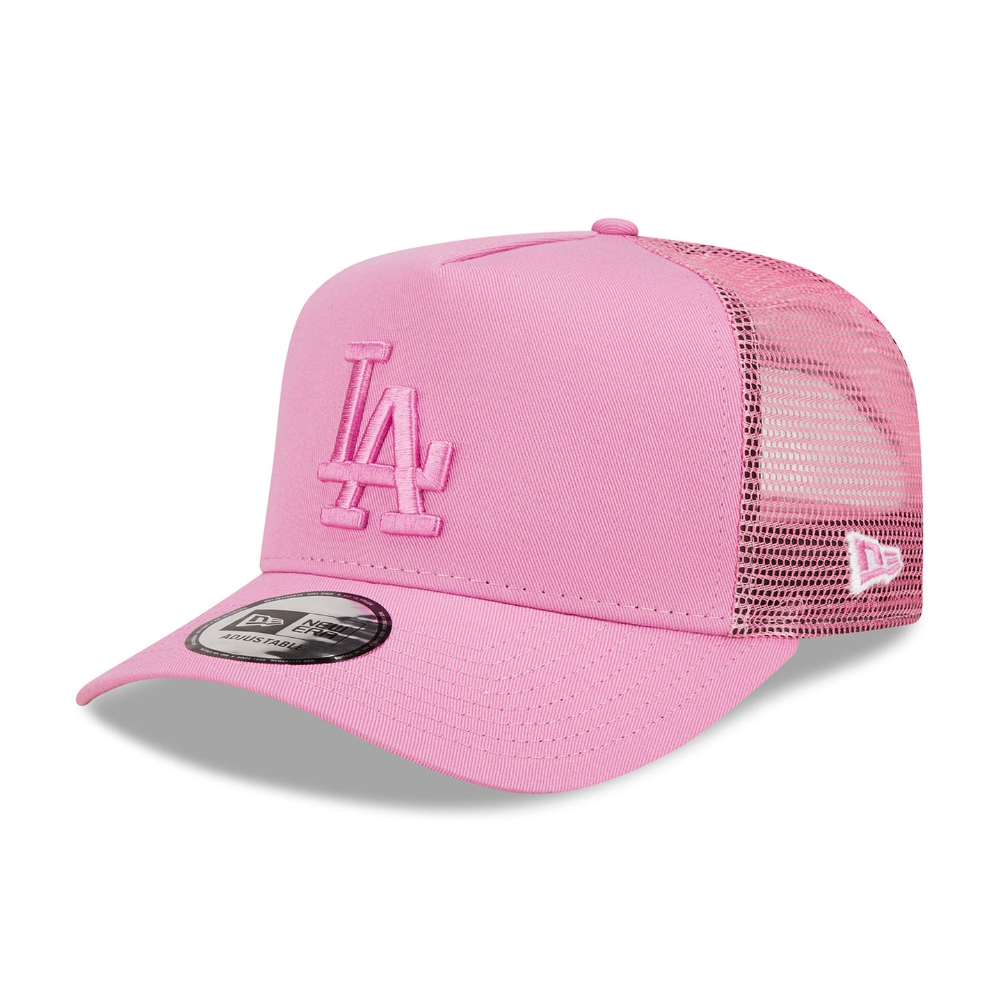 Los Angeles Dodgers New Era Trucker Cap adjustable hot pink