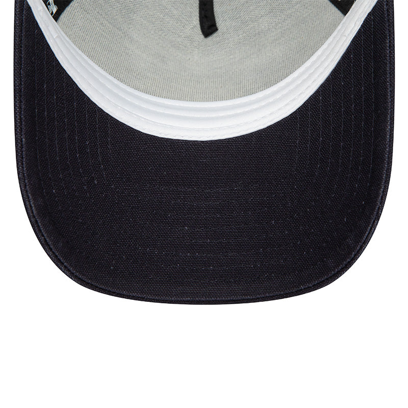 New Era Washed Trucker Cap Adjustable NVY WHT