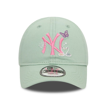 KIDS Yankees 9FORTY New Era Cap lite green green Front View