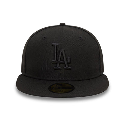 Los Angeles Dodgers New Era 59FIFTY Cap Blackout black Front View