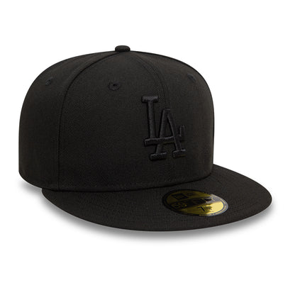 Los Angeles Dodgers New Era 59FIFTY Cap Blackout black Side View